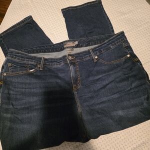 Like New Torrid Dark Wash Boyfriend Straight Leg Jeans